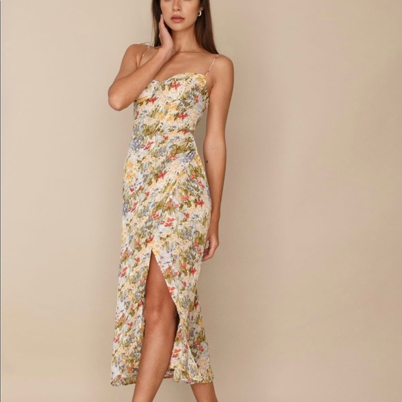 REFORMATION NWOT Kourtney Midi Dress!! - Picture 2 of 6